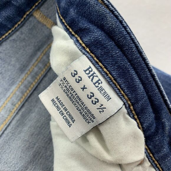 The Buckle BKE Stella Mid Rise Slim Fit Bootcut Jeans Size 33x33 1/2 Medium Wash - Picture 4 of 9
